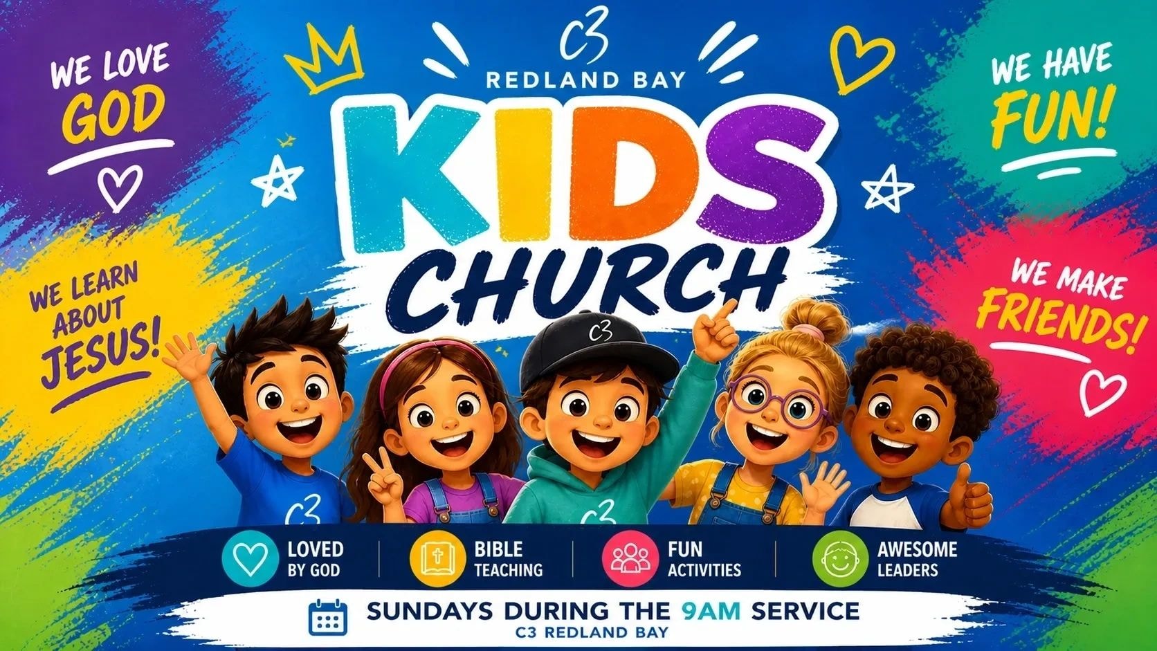 C3 Kids — children enjoying church together